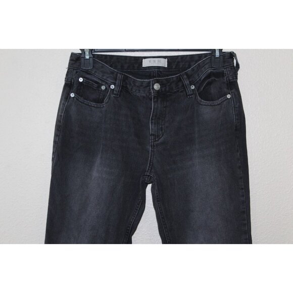 We The Free Womens Black Flare Frayed Hem Jeans 29 - Picture 2 of 5